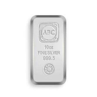 10oz ABC Silver Cast Bar 999.5 Silver